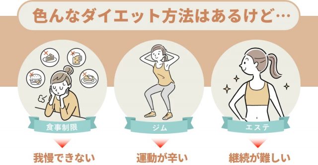 色んなダイエット方法はあるけど…